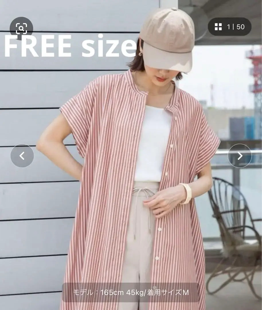 GLOBAL WORK Shirt Dress Maternity Dress