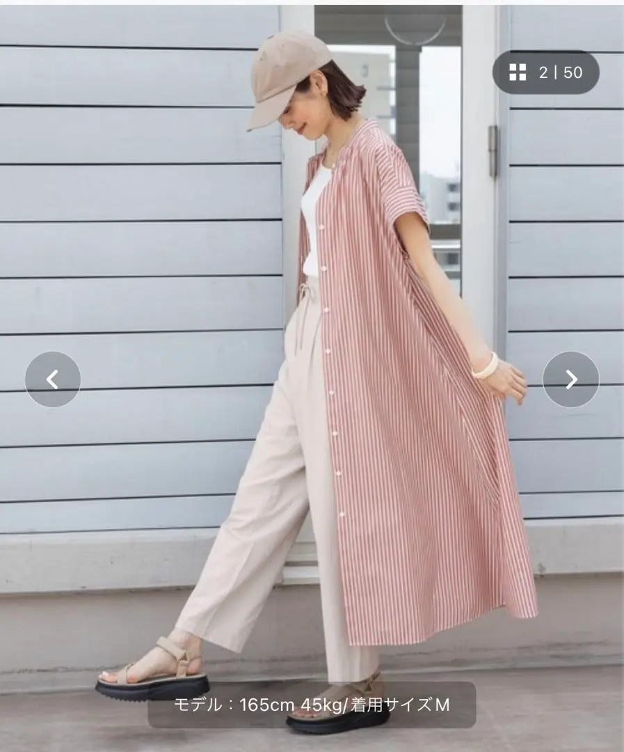 GLOBAL WORK Shirt Dress Maternity Dress