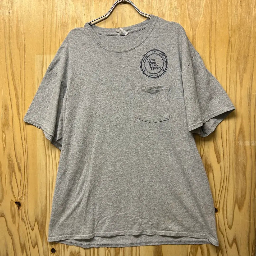 USA used clothes T -shirt XL size PORT & COMPANY gray