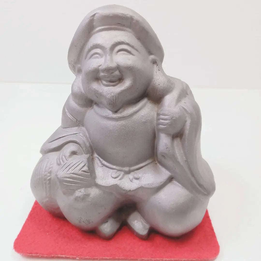 P Oguro -sama Ebisu -like lucky figurine figurines in the family family safety business prosperity | P 大黒様 恵比寿様 縁起物 置物 在銘 友山 家内安全 商売繁盛