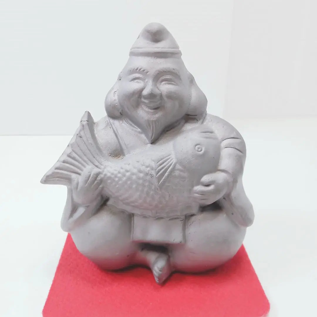 P Oguro -sama Ebisu -like lucky figurine figurines in the family family safety business prosperity | P 大黒様 恵比寿様 縁起物 置物 在銘 友山 家内安全 商売繁盛