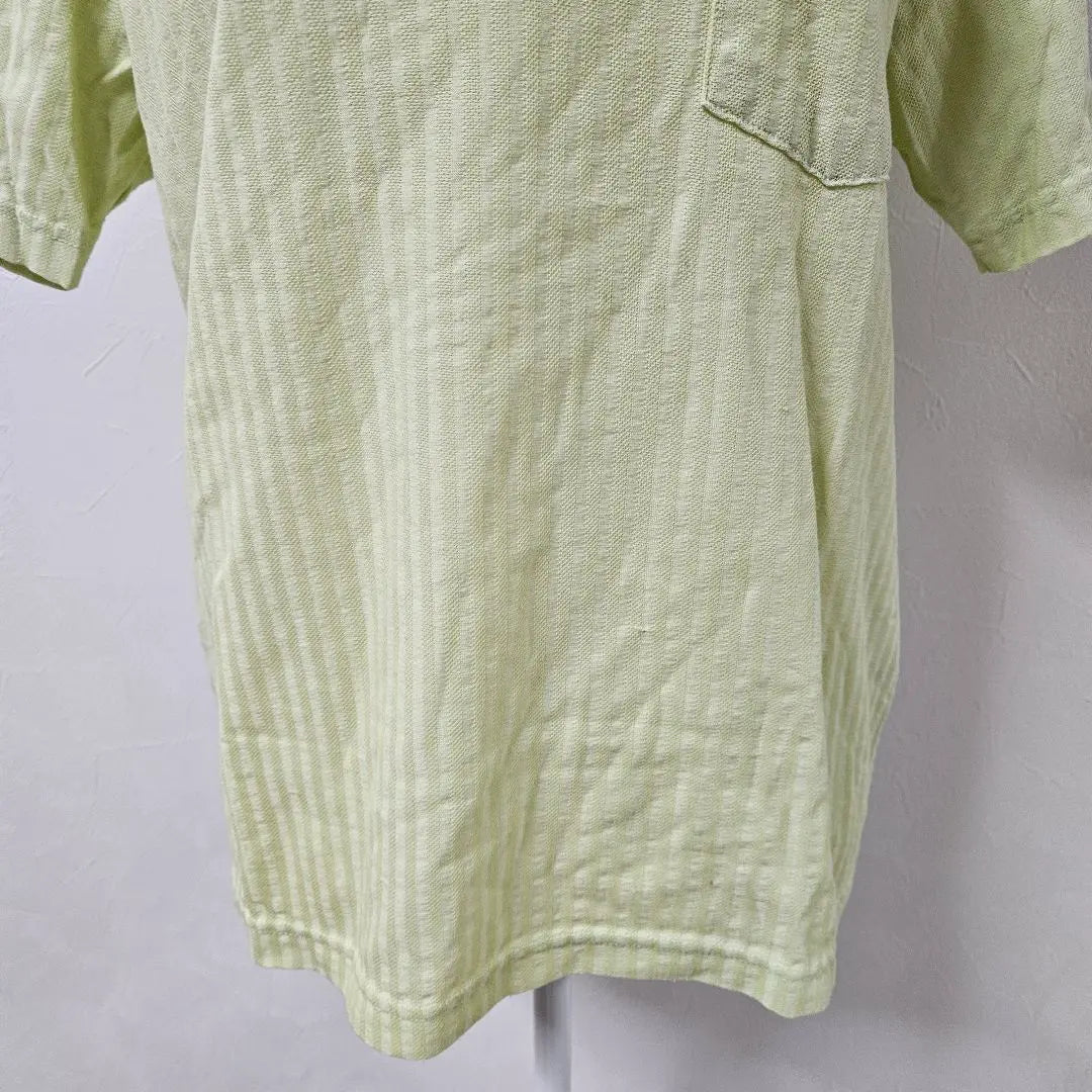 YUMI KATSURA Half Zip Short Sleeve Polo Shirt [L] Green