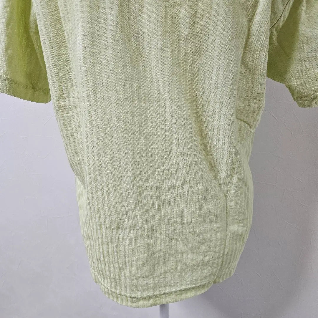 YUMI KATSURA Half Zip Short Sleeve Polo Shirt [L] Green