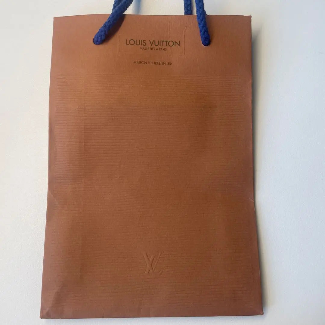 LOUIS VUITTON Brown Paper Bag Navy