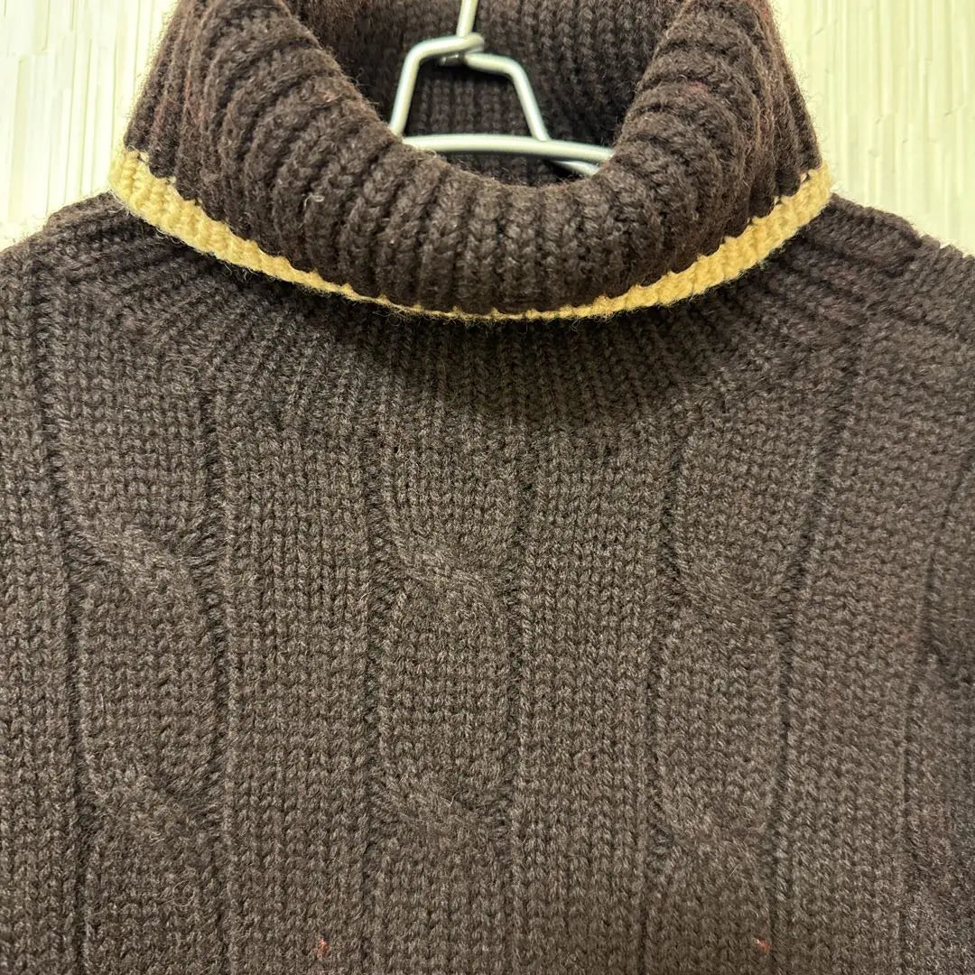 [Good condition] J.CREW Turtleneck Sweater Bicolor Men's L