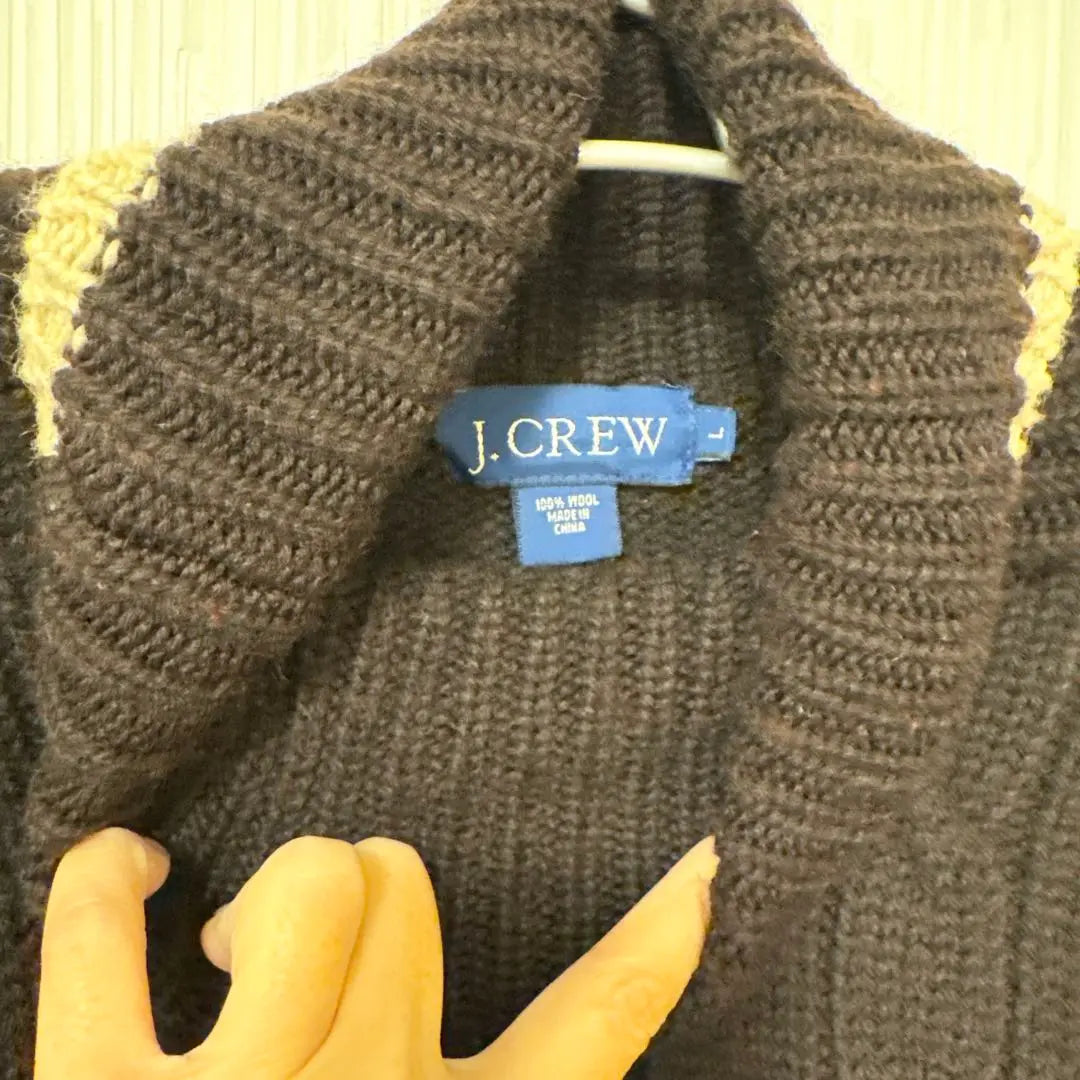 [Good condition] J.CREW Turtleneck Sweater Bicolor Men's L