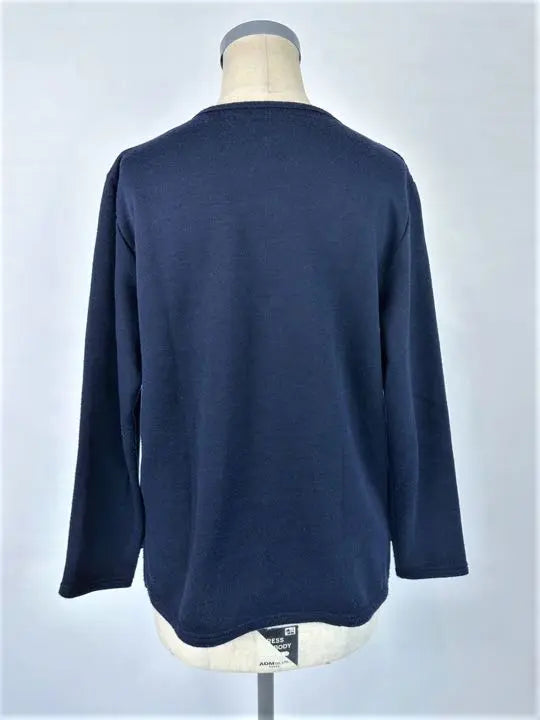 Navy blue simple tops ★ Navy blue sweater ★ M -L ★ Price cut | 紺色のシンプルトップス★紺色セーター★M～L★値下げしました