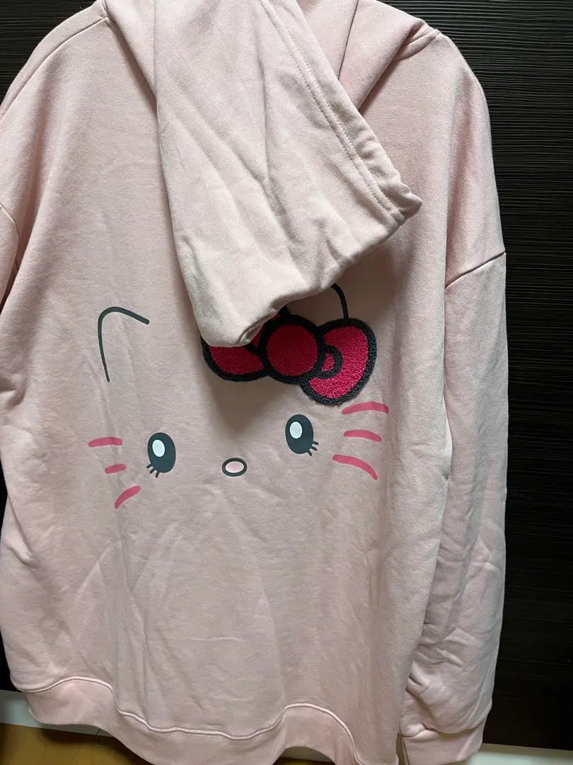 《HELLO KITTY》USJ Big Face Hoodie Unisex XL