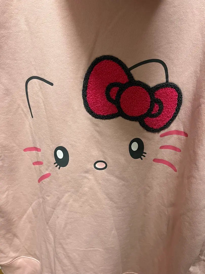 《HELLO KITTY》USJ Big Face Hoodie Unisex XL