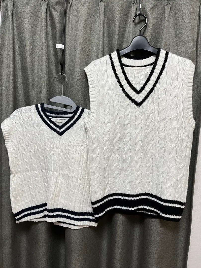 GU Parent-child Matching Pair Knit Vest S Size 110cm