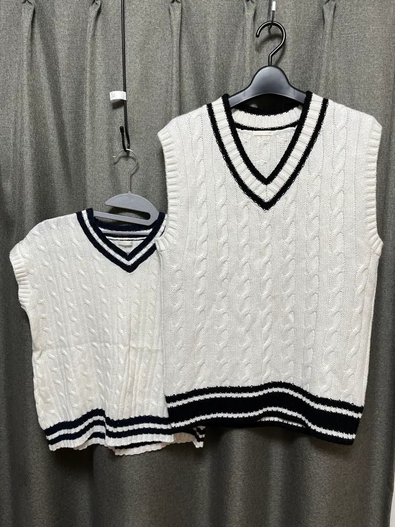 GU Parent-child Matching Pair Knit Vest S Size 110cm