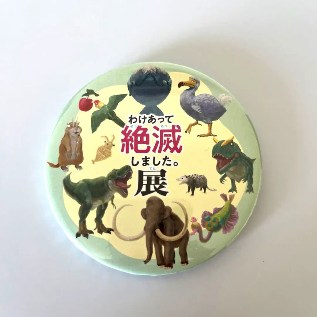 It was extinct for some reason. Exhibition Souvenir Can Badge