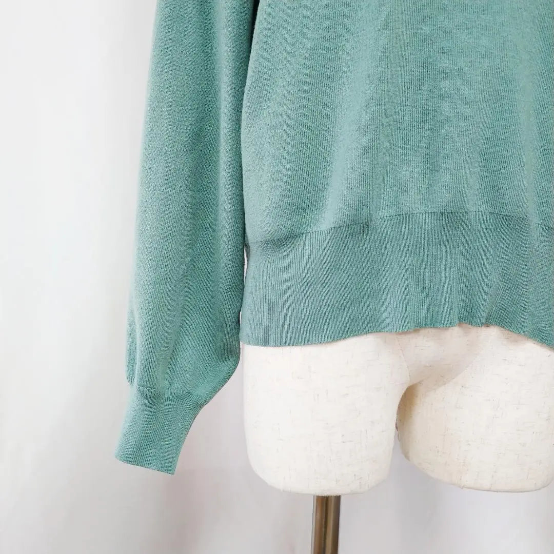 [Beautiful goods] Enis Any SiS Sweater 4 Moss Green On Word Kashiyama [229] | 【美品】エニィスィスany sisセーター４モスグリーンオンワード樫山【229】