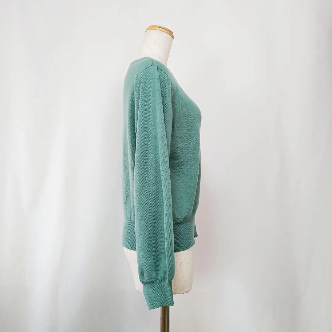 [Beautiful goods] Enis Any SiS Sweater 4 Moss Green On Word Kashiyama [229] | 【美品】エニィスィスany sisセーター４モスグリーンオンワード樫山【229】