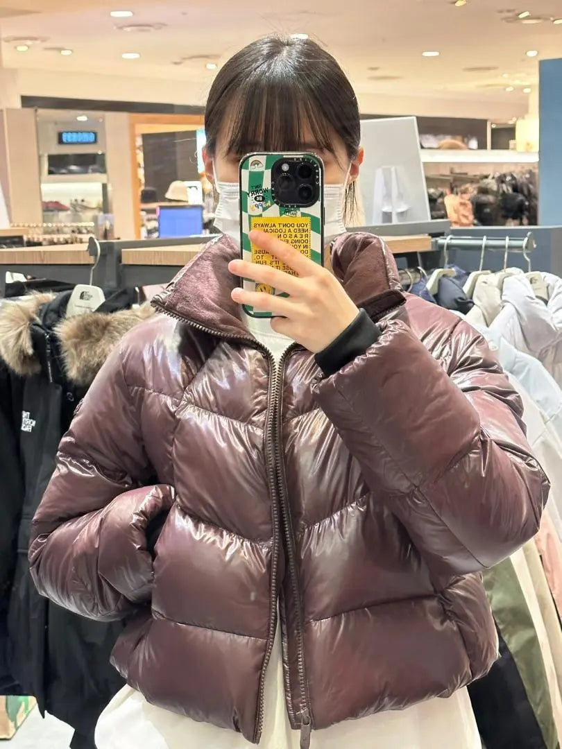 The North Face GLOSSY DOWN JACKET Short-length down jacket