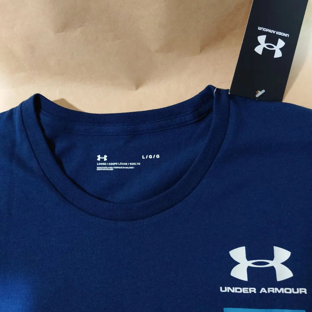 Under Armour Navy Short Sleeve T-shirt Men's Size L