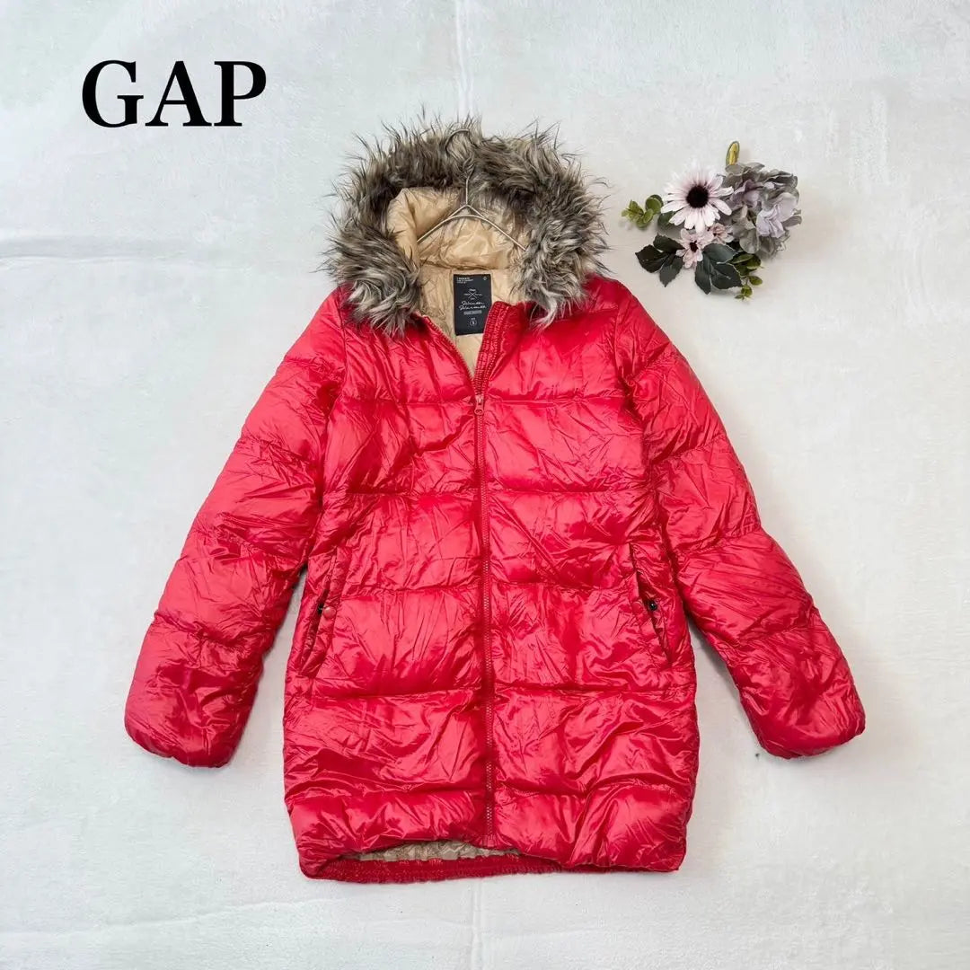 [Gap] Chaqueta de plumón (S) abrigo Prendas de abrigo de largo midi de piel de mezcla de plumas | 【ギャップ】ダウンジャケット（S）コート フェザー混 ファー ミディ丈 アウター