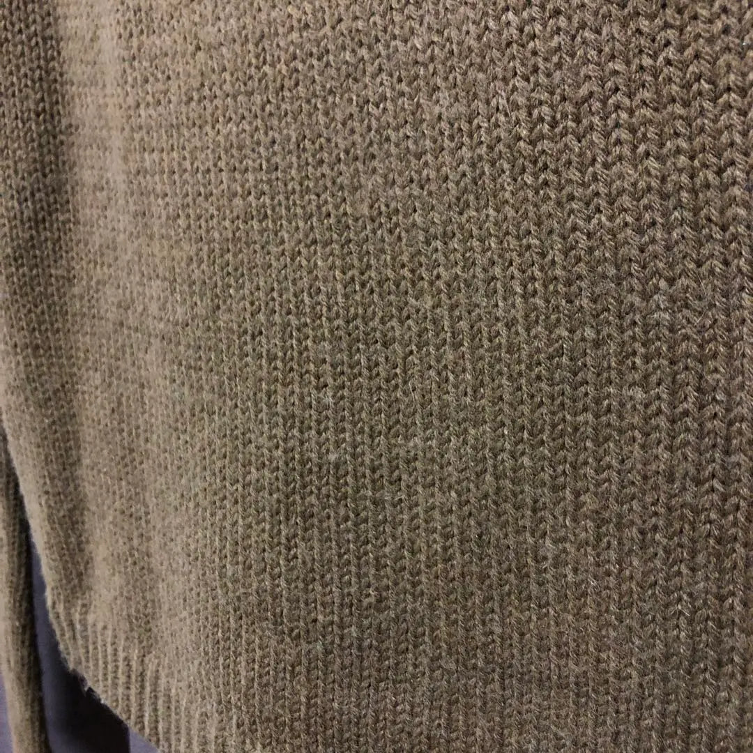 ZARA Long Sleeve Knit Sweater .angora 10%. Brown size S | ZARA 長袖ニットセーター.ANGORA 10%.ブラウン.サイズS