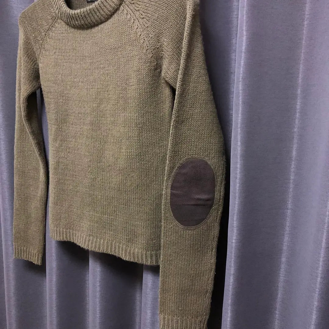 ZARA Long Sleeve Knit Sweater .angora 10%. Brown size S | ZARA 長袖ニットセーター.ANGORA 10%.ブラウン.サイズS