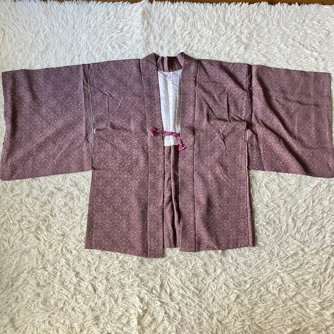 Kimono Haori Púrpura Ropa japonesa Kimono antiguo Showa retro | 着物 羽織 紫 和装 アンティーク着物 昭和レトロ