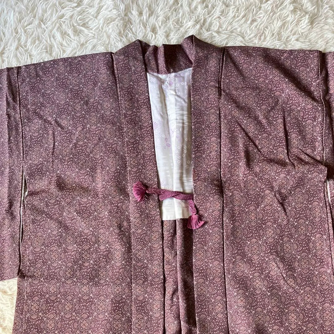 Kimono Haori Púrpura Ropa japonesa Kimono antiguo Showa retro | 着物 羽織 紫 和装 アンティーク着物 昭和レトロ