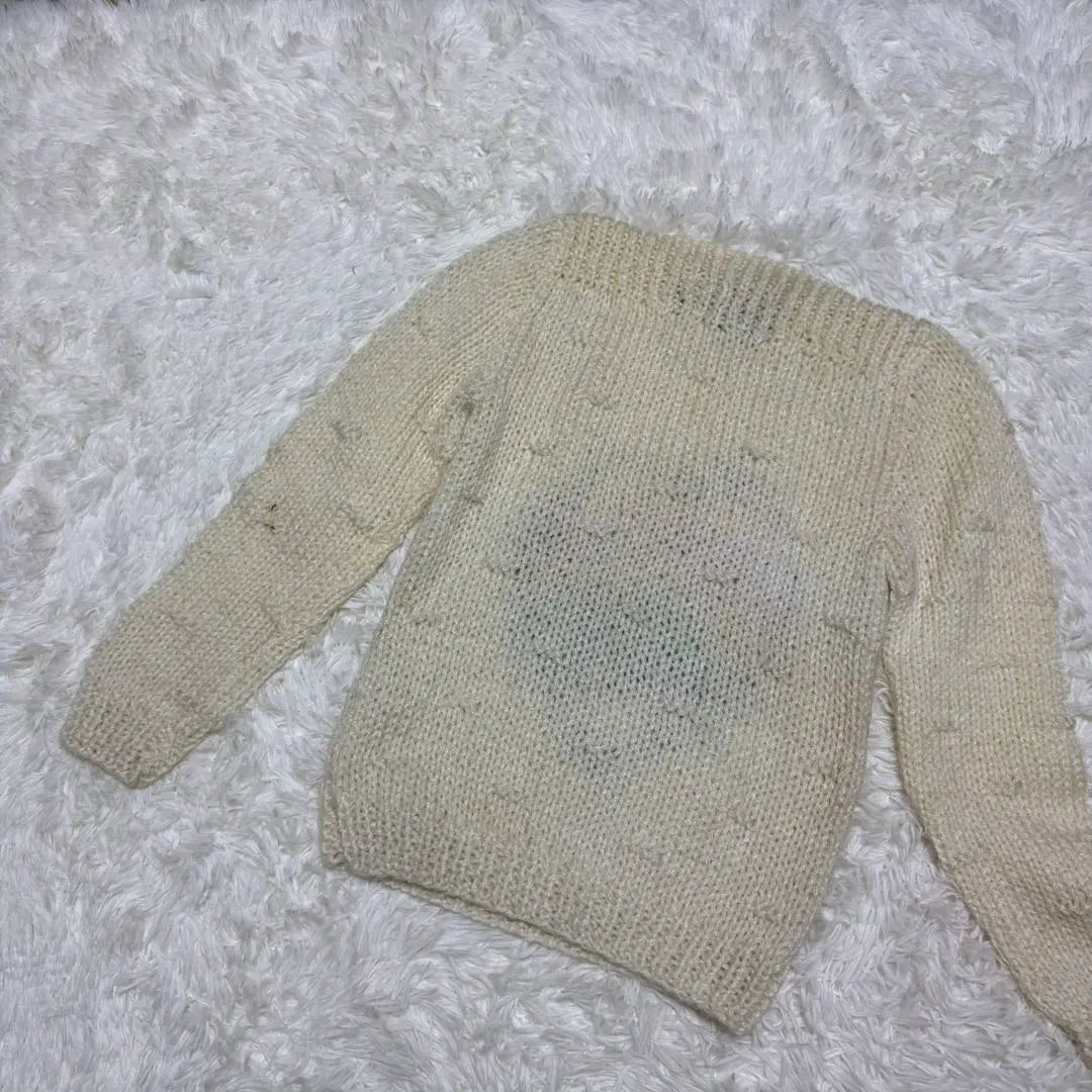 [Vivian's] Tejido trenzado a mano Blanco M casual | 【vivian's】HANDKNIT ケーブルニット ホワイト M カジュアル