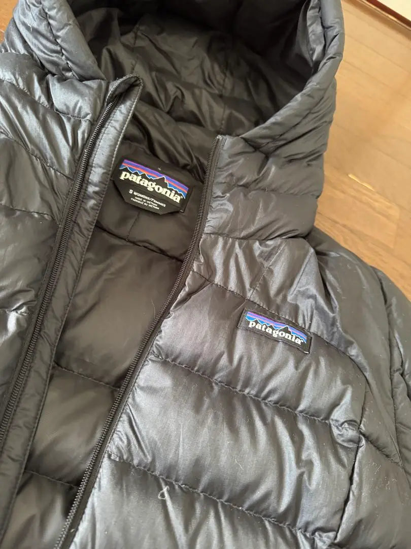 One-time wear★patagonia/Patagonia★black hooded down jacket | 1回着用★patagonia /パタゴニア★ブラック フード付きダウンジャケット