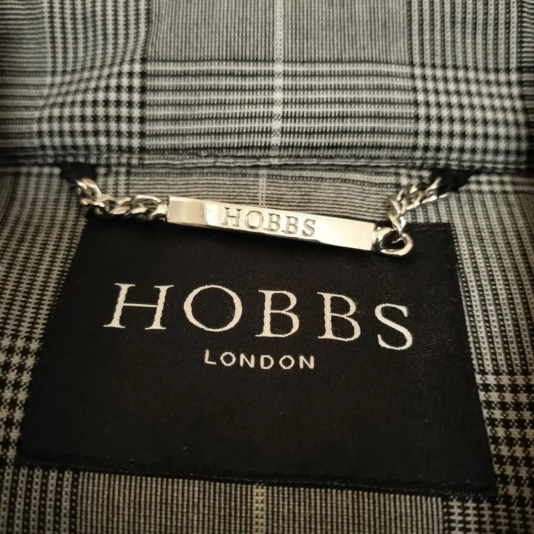 HOBBS LONDON Hobbs London Coat Belt Check Grey M