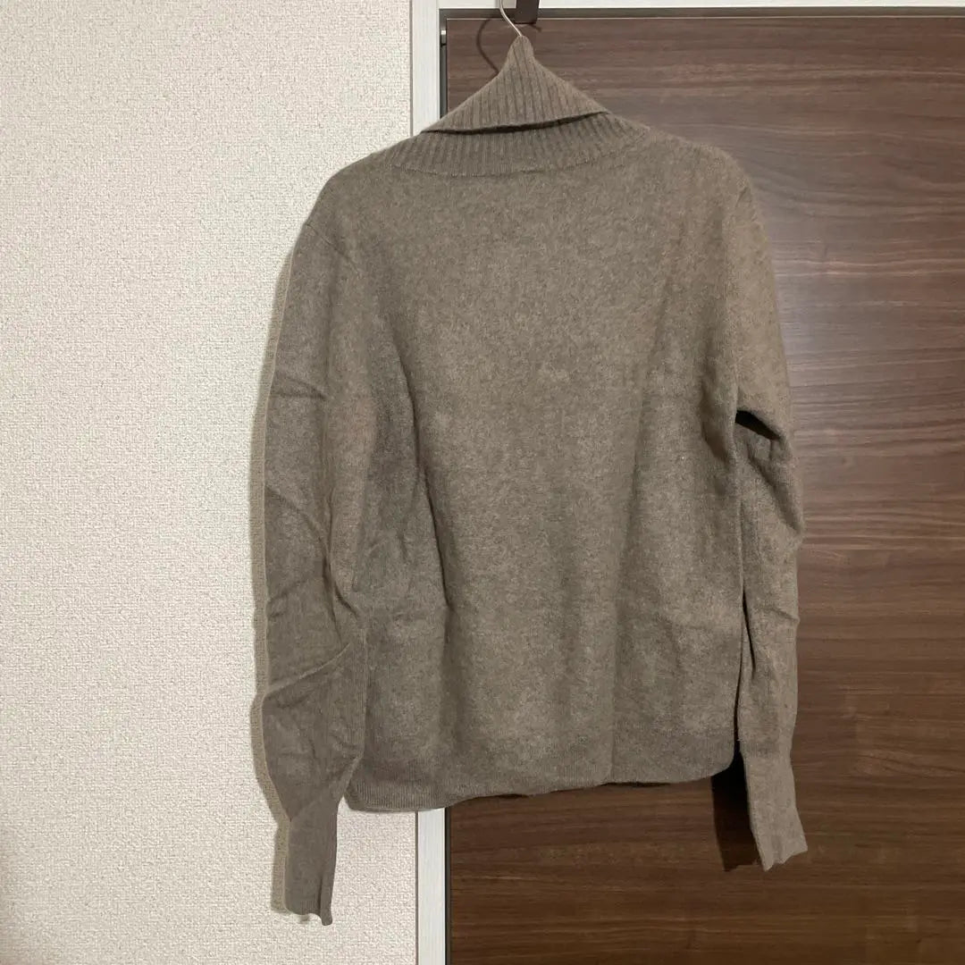 Uniqlo Cashmere Sweater Turtleneck XL Brown Knit Long Sleeve Winter | ユニクロ カシミヤ セーター タートルネック XL ブラウン ニット 長袖 冬