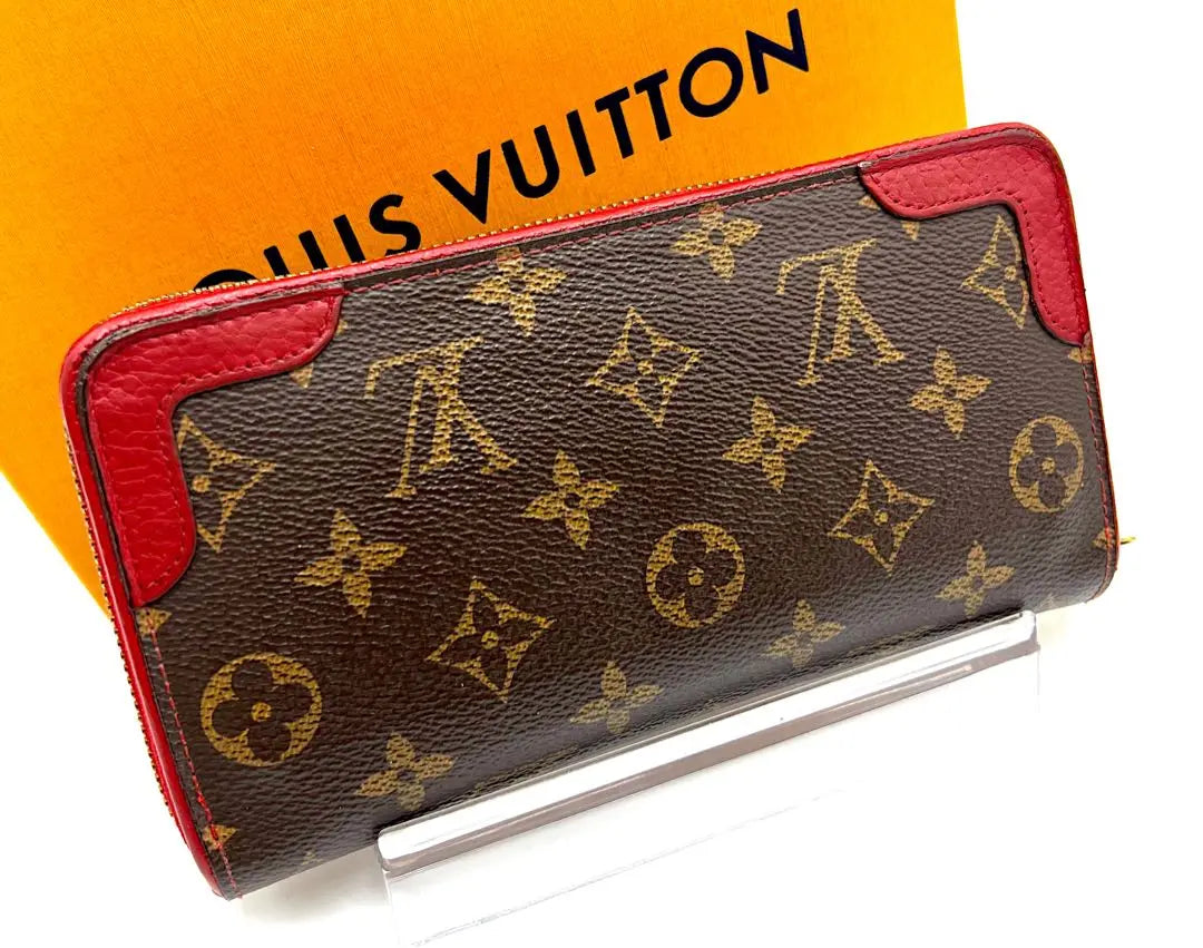 [Genuine warranty] Louis Vuitton Monogram Zippy Wallet Letico Long Wallet