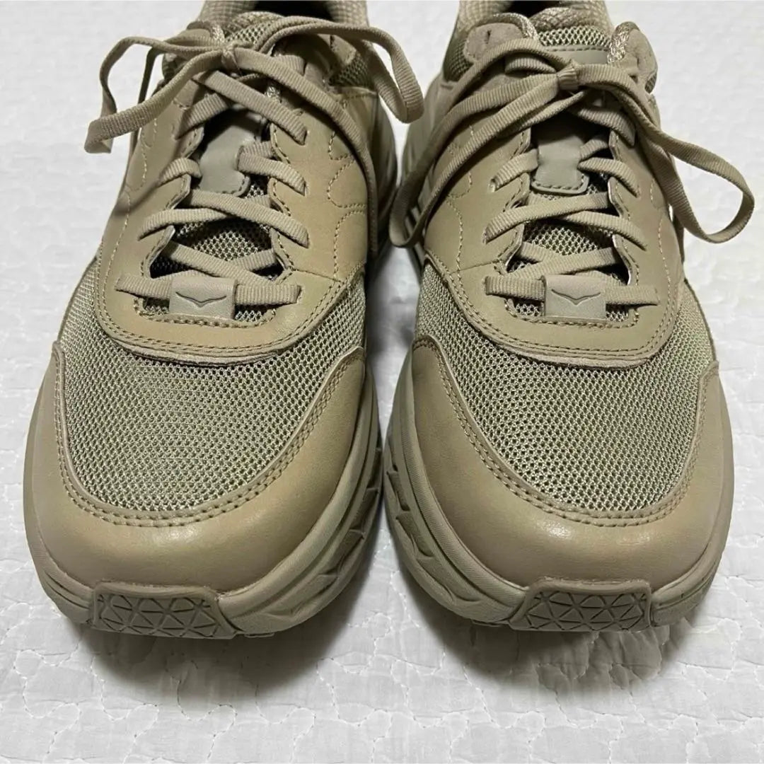 [Super beautiful condition] HOKA ONE ONE U BONDI L 28cm beige