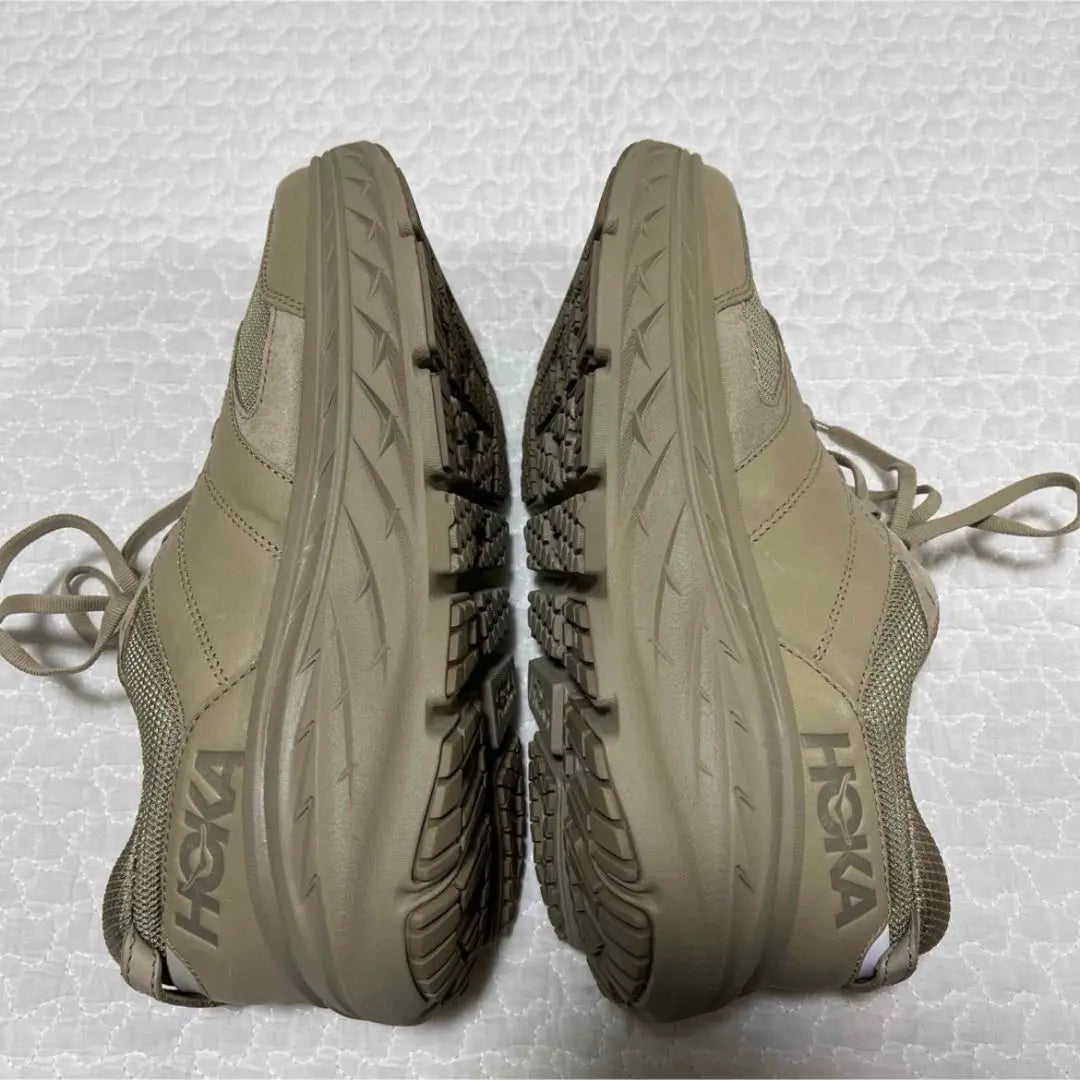 [Super beautiful condition] HOKA ONE ONE U BONDI L 28cm beige