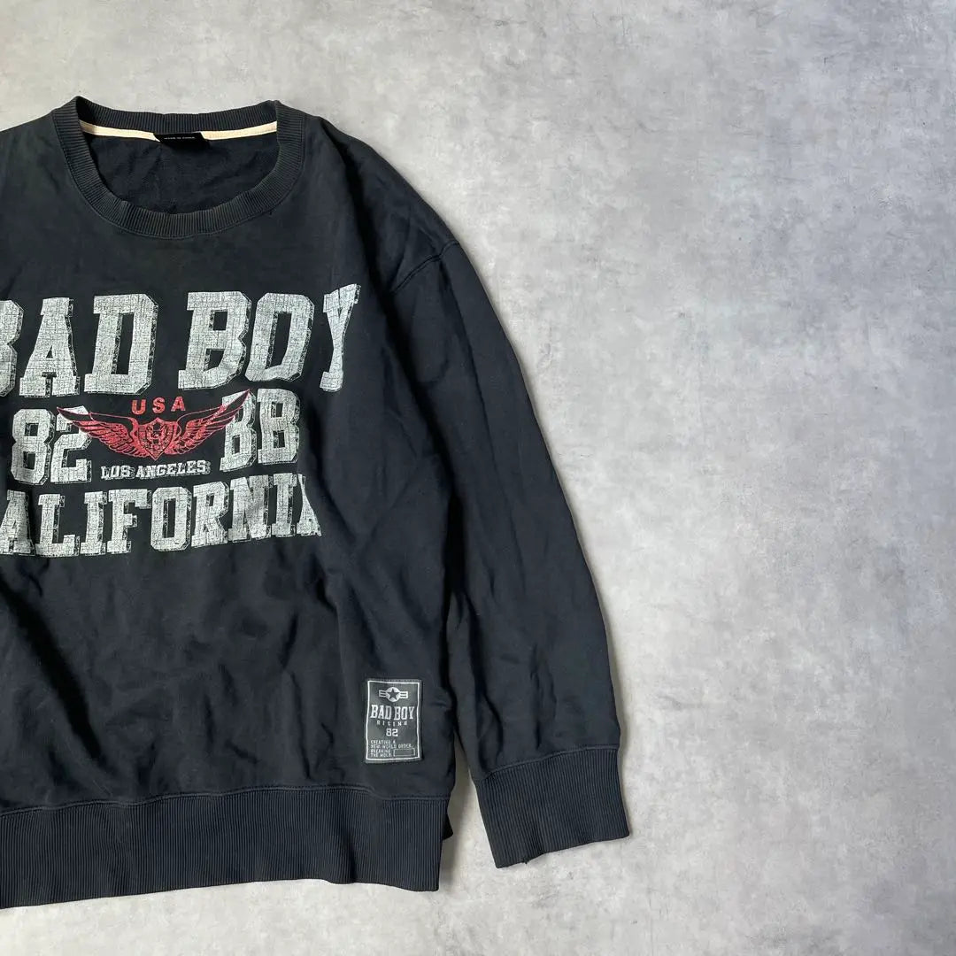 ★ Sudadera extragrande con logo grande de Bad Boy de los 90 | ★ Chico malo de los 90