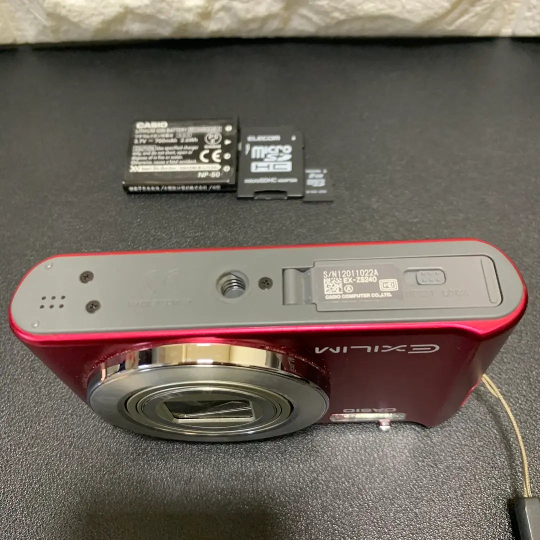 Casio Exilim EX-ZS240 Red, operation confirmed, good condition