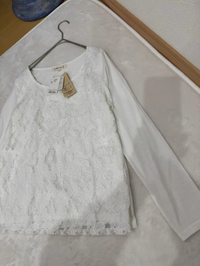 New, unused item, Sugar Spoon, lace-switched top, white, free size