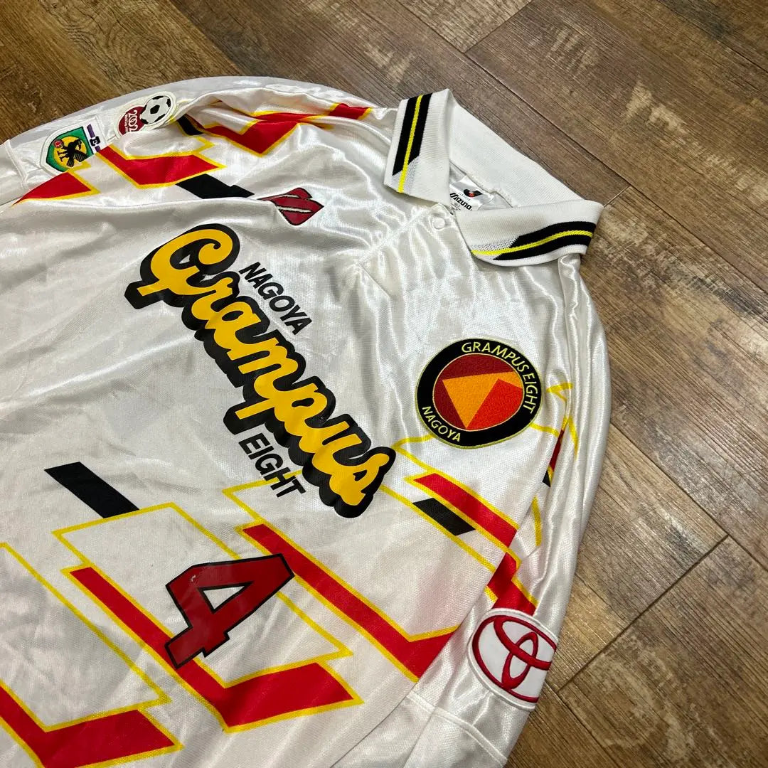 4 Toshihisa Iijima Nagoya Grampus Uniforme visitante de manga larga | 4 飯島寿久 名古屋グランパス アウェイ ユニフォーム 長袖