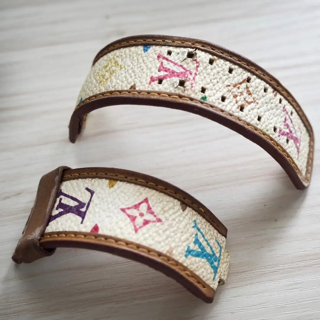 LOUISVUITTON Watch Strap (for Tambour) White Colorful