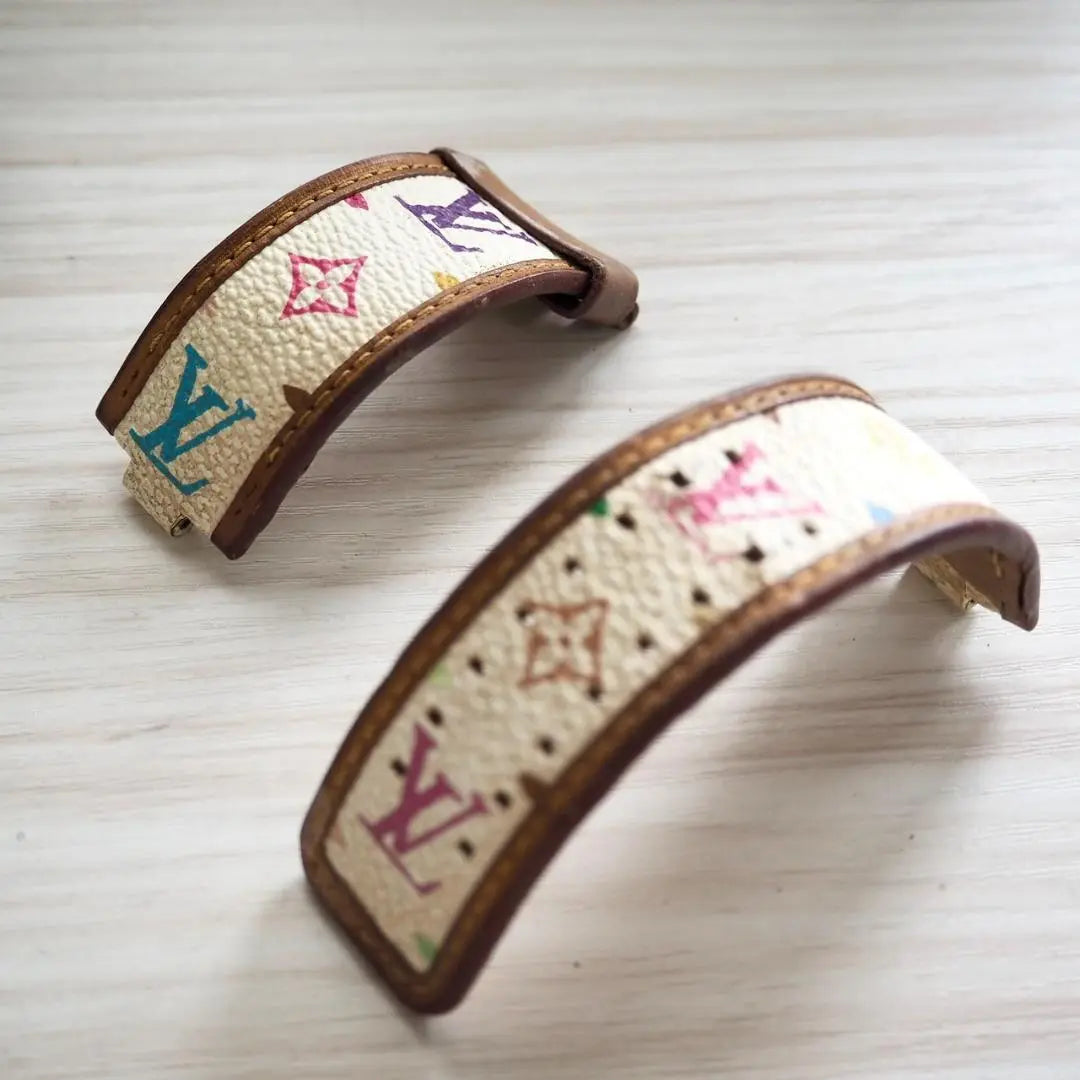 LOUISVUITTON Watch Strap (for Tambour) White Colorful