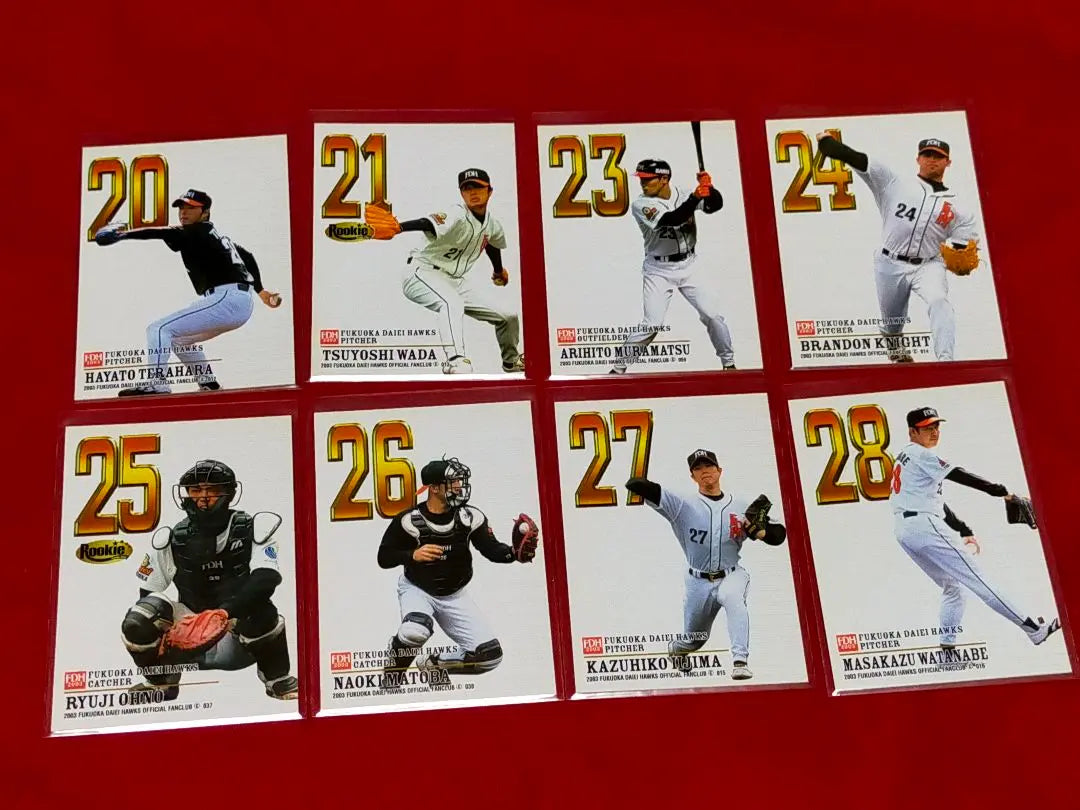 ◆ 2003 Daiei Hawks Fan Club Player Card ◆ Stadium Distribution Card ◆ | ◆　2003年　ダイエーホークス　ファンクラブ　選手カード　◆　球場配布カード◆