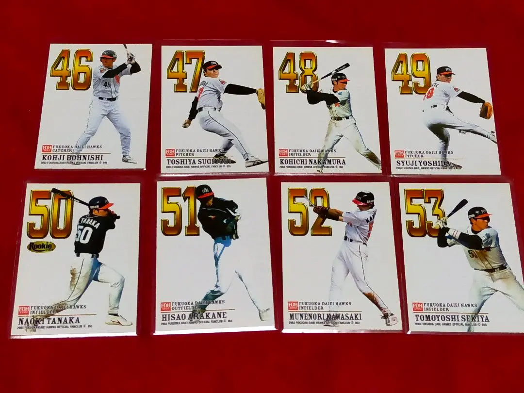 ◆ 2003 Daiei Hawks Fan Club Player Card ◆ Stadium Distribution Card ◆ | ◆　2003年　ダイエーホークス　ファンクラブ　選手カード　◆　球場配布カード◆