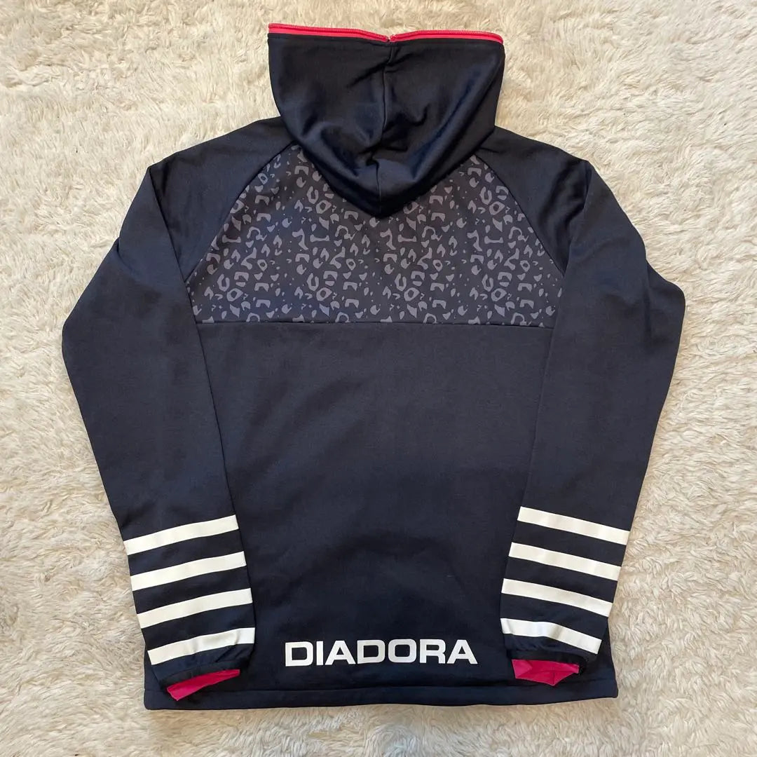 DIADORA Hooded Jersey Black L Good condition