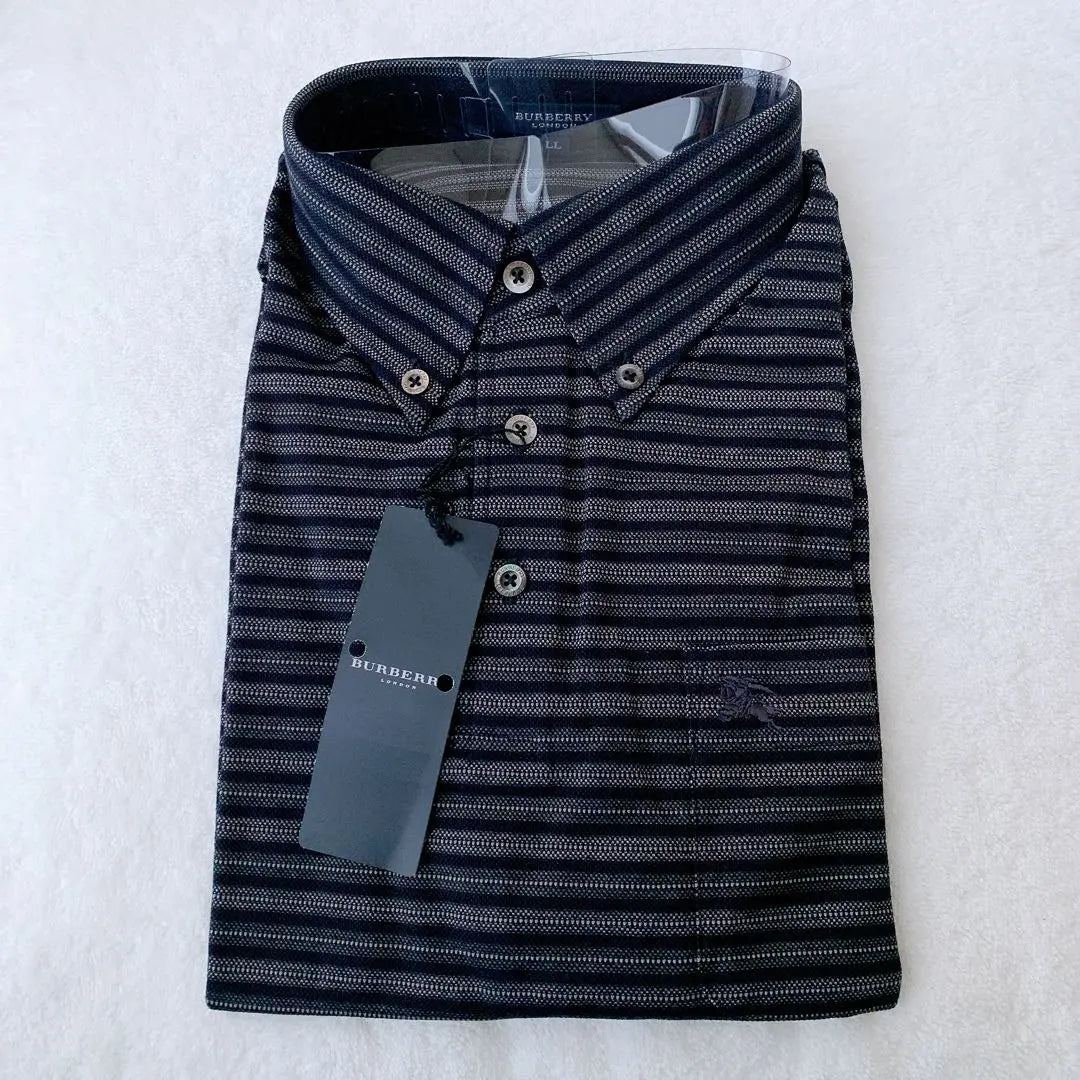 [New] BURBERRY London Border Polo Shirt Men's LL