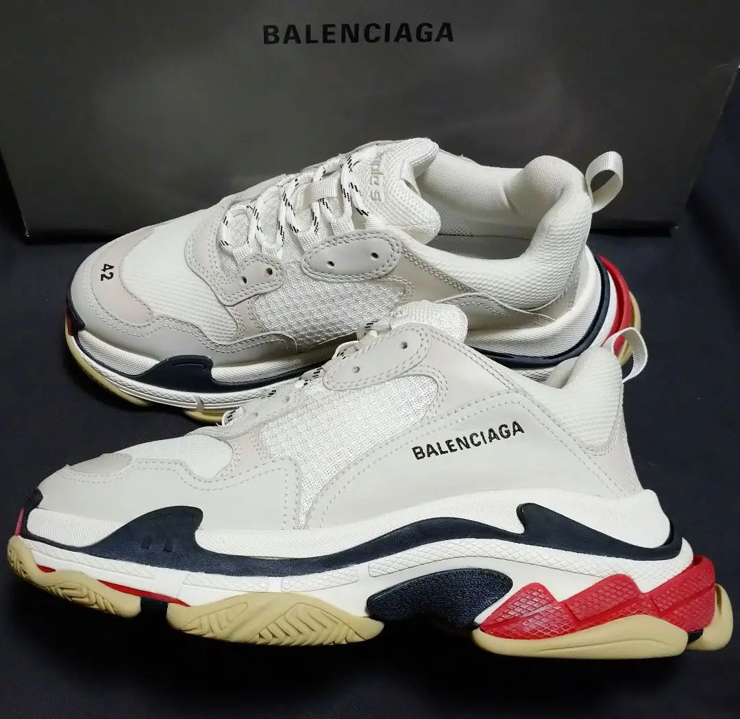 Nuevas zapatillas Balenciaga Triple A Triple-S Blancas 27,5cm