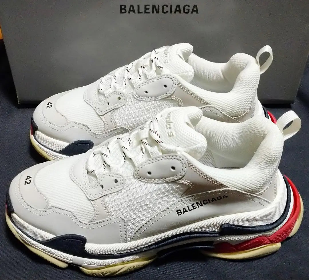 New Balenciaga Sneakers Triple A Triple-S White 27.5cm