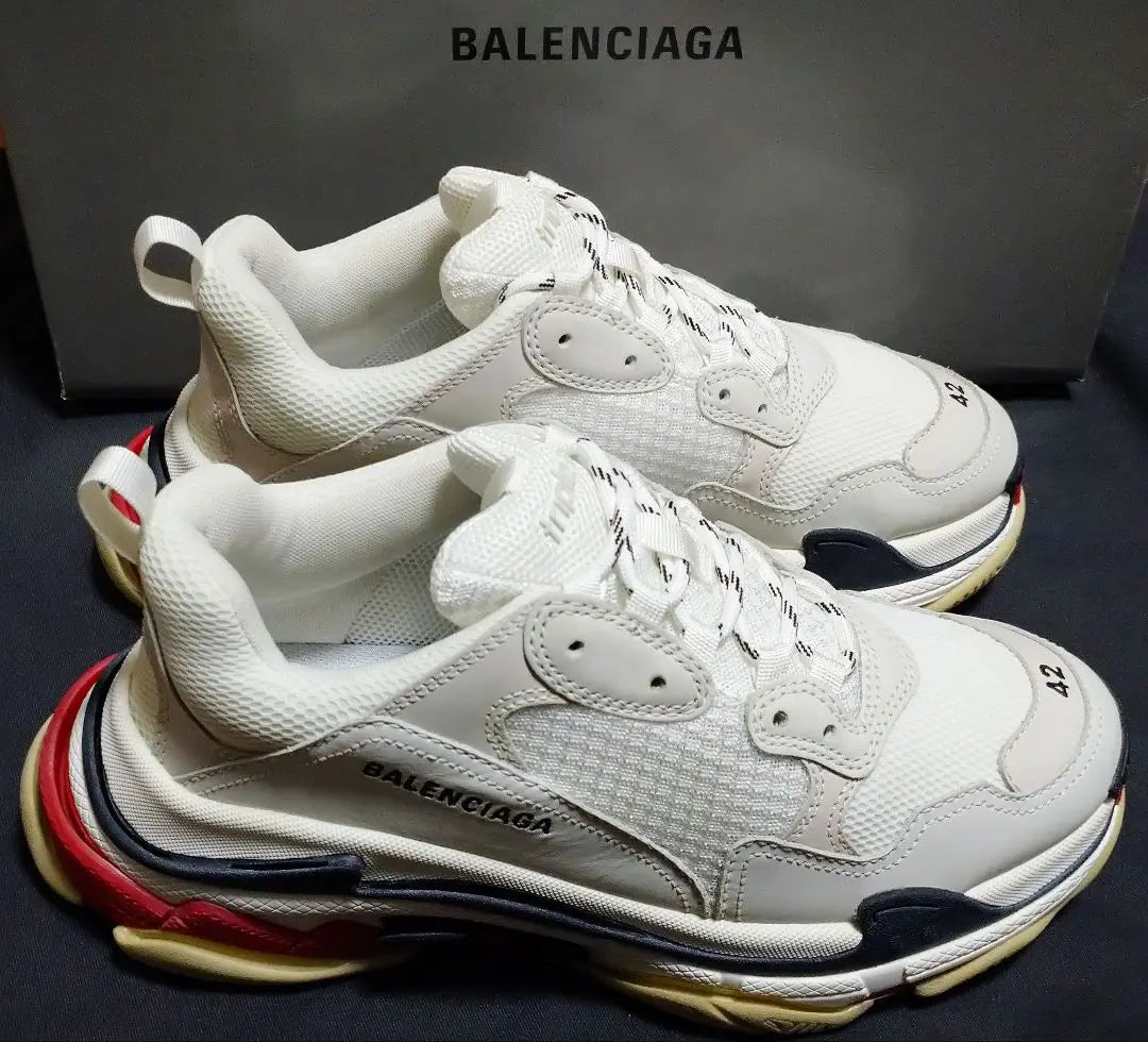 New Balenciaga Sneakers Triple A Triple-S White 27.5cm