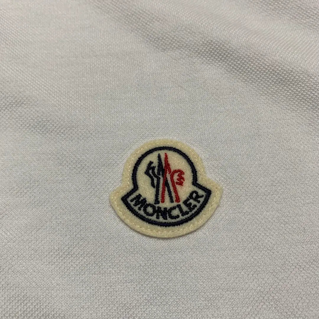 Extreme Beauty Moncler Polo Blanco XL Nacional Genuino 3S382 | 極美品 モンクレール ポロシャツ ホワイト XL 国内正規品 3S382