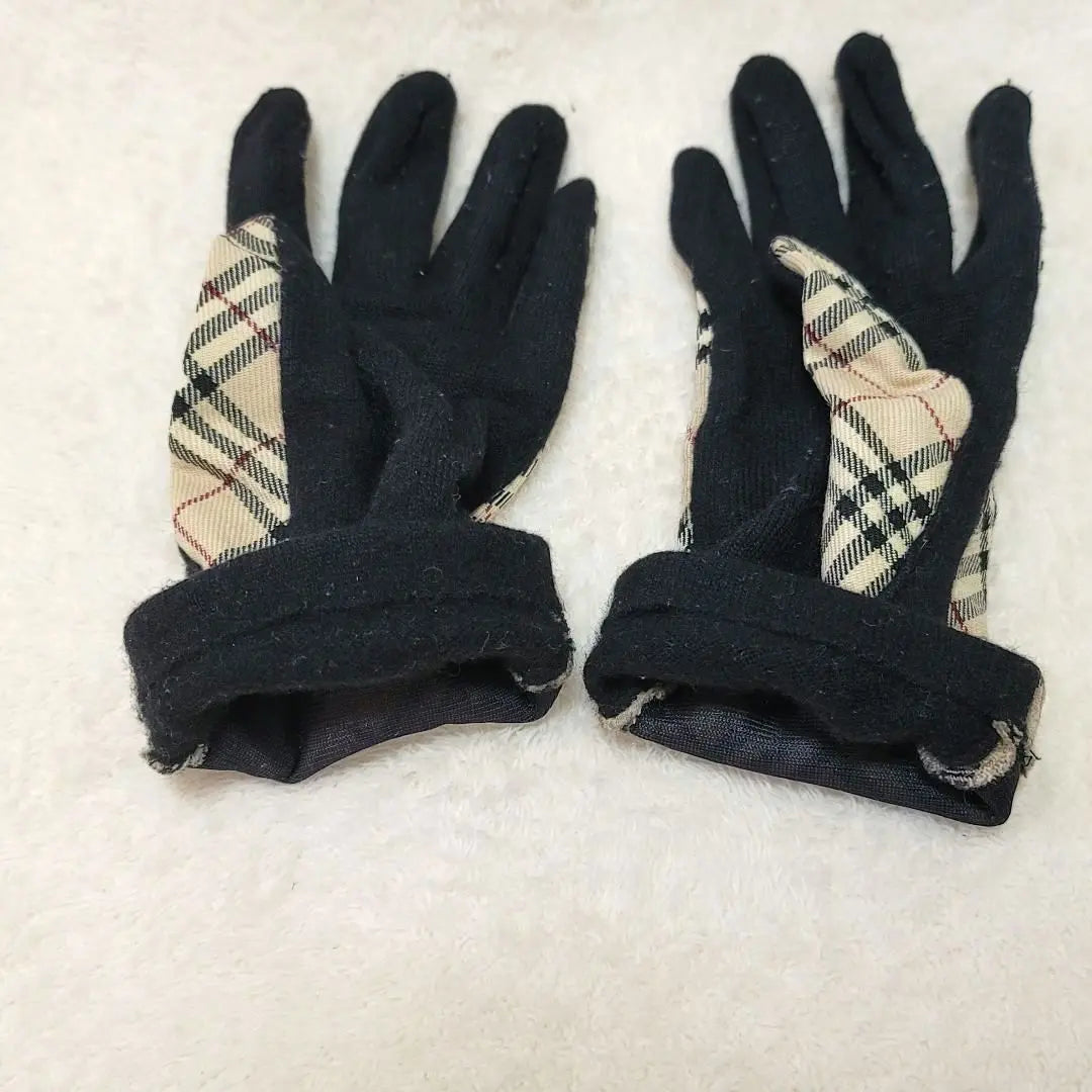 BURBERRY BLUE LABEL gloves Novachech Beige Horse logo | BURBERRY BLUE LABEL 手袋 ノバチェック ベージュ ホースロゴ