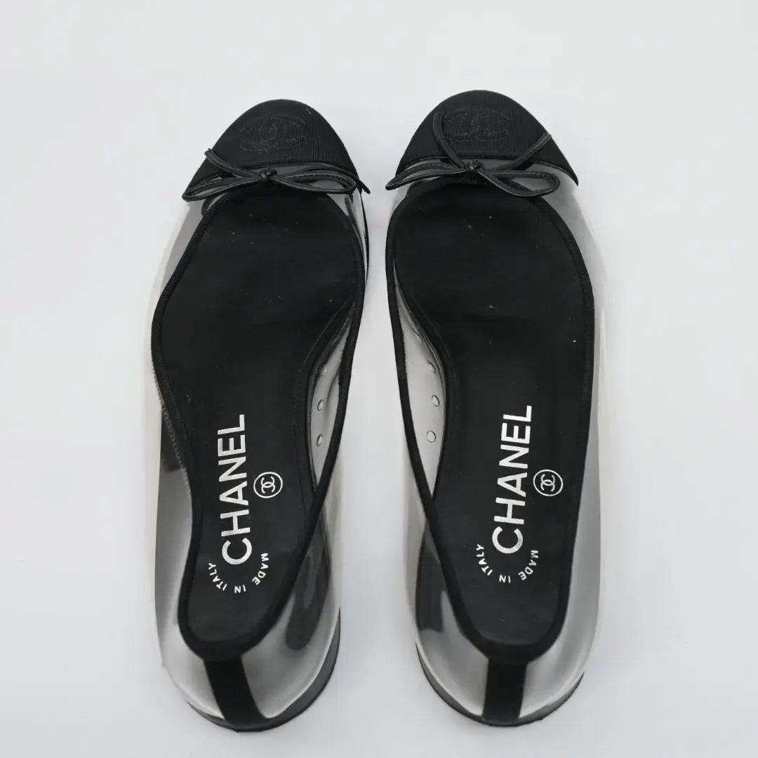 ■ □ 44599★Summer Chanel Pumps Coco Mark Flat Shoes 38