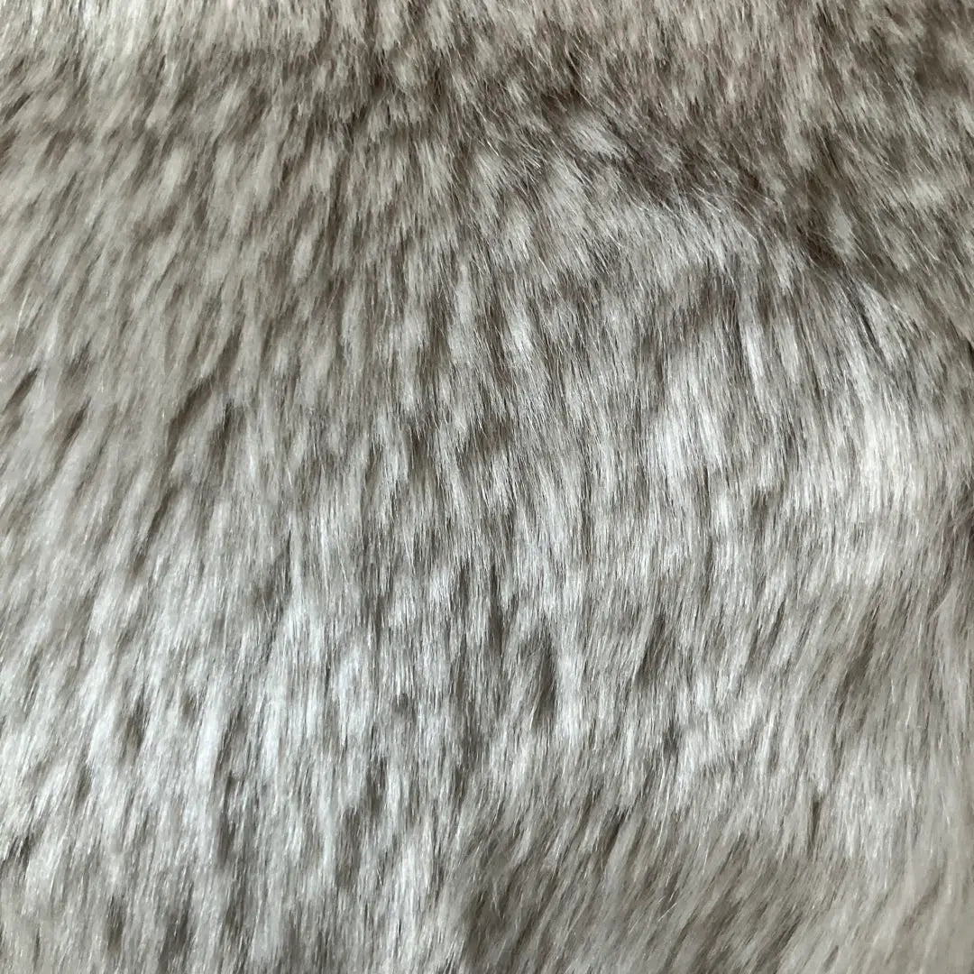 IKE BEHAR Grey Fur Muffler