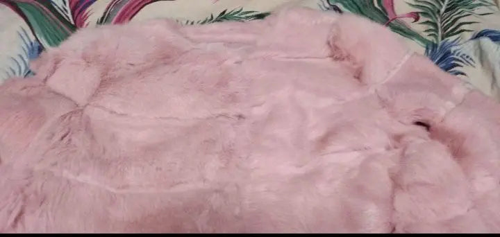 Unused ●New ●Tsukaki ●Rabbit fur ●Fur ●TSUKAKI ●Pink ●Coat ●M